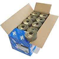 Tacwise 0495 Bobina plana de clavos galvanizados y anillados de tipo 2.1-50 mm- Set de 12 Piezas